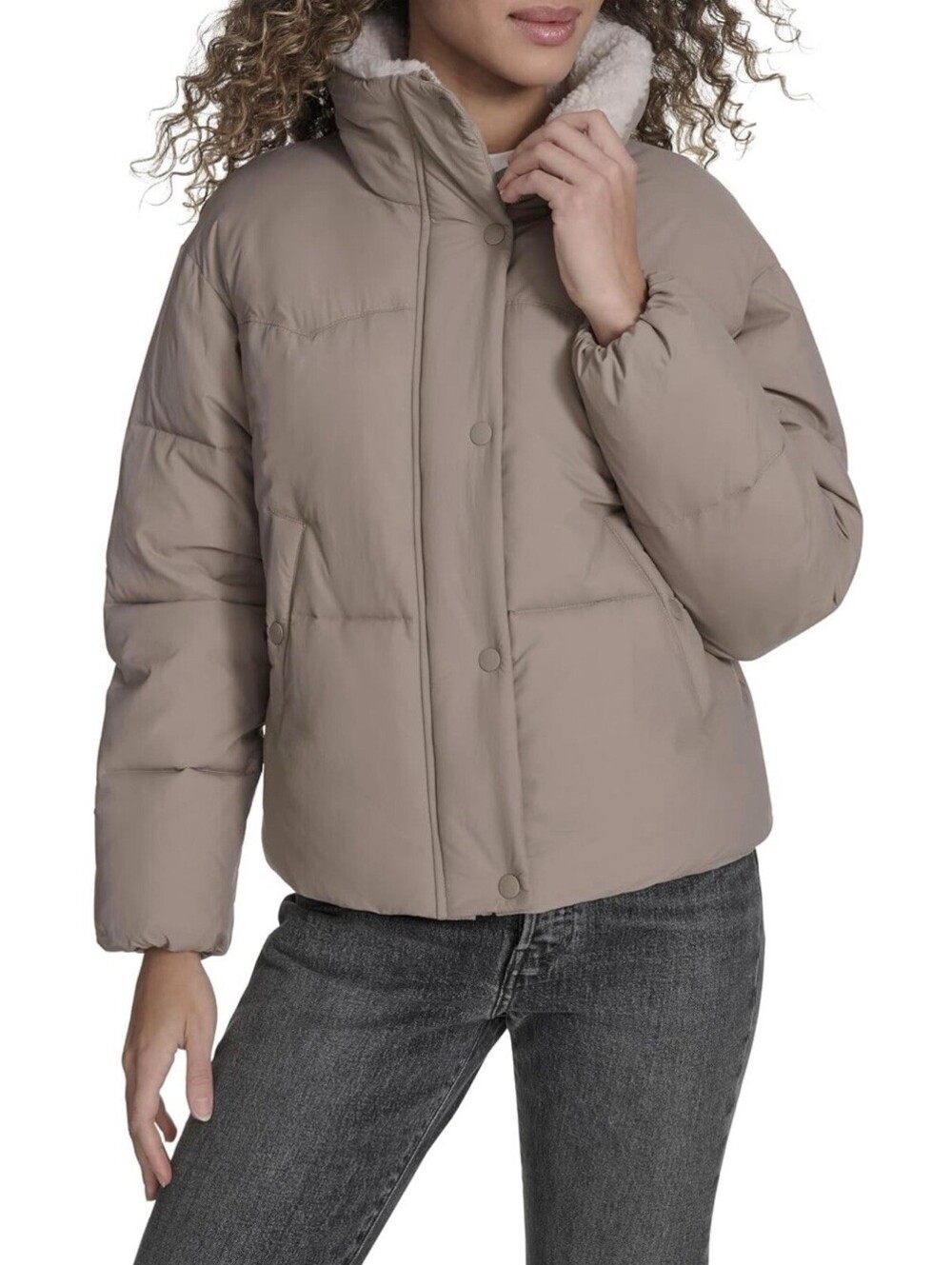 Levi's Western Puffer Jacket Size XL Women’s Size XL Taupe